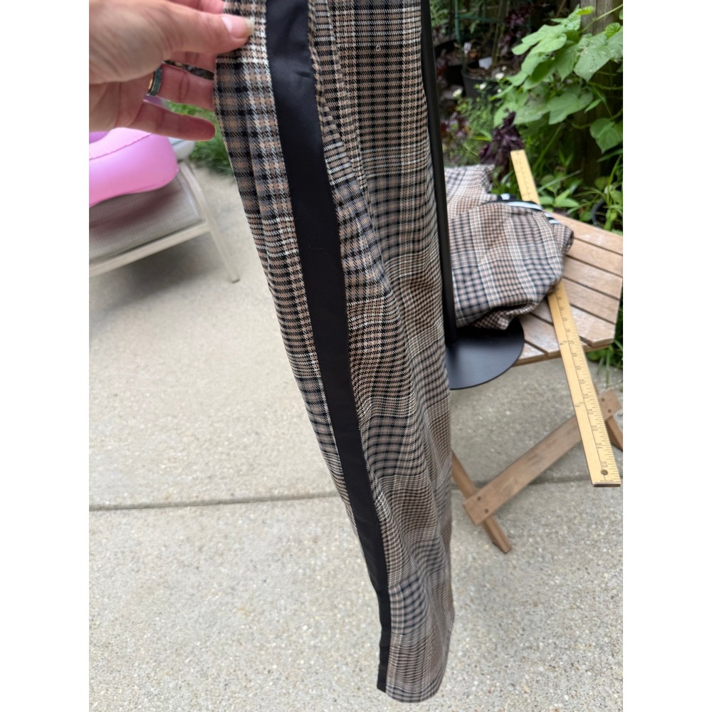 Nina Parker Macy's Plaid Bomber Jacket Wide Leg Pants Set 2X 20W Plus - Picture 9 of 13